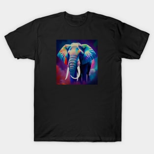 Colorful elephant design T-Shirt